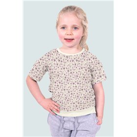 JERSEY BAWEŁNIANY CYFRA KWIATY OFF WHITE