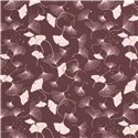 JERSEY BAWEŁNIANY CYFRA LIŚCIE BORDEAUX