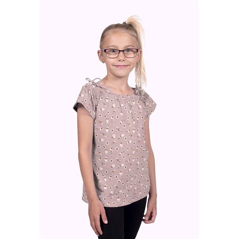 JERSEY BAWEŁNIANY CYFRA PIÓRA PINK