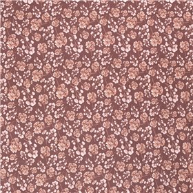 JERSEY BAWEŁNIANY CYFRA KWIATY OLD PINK