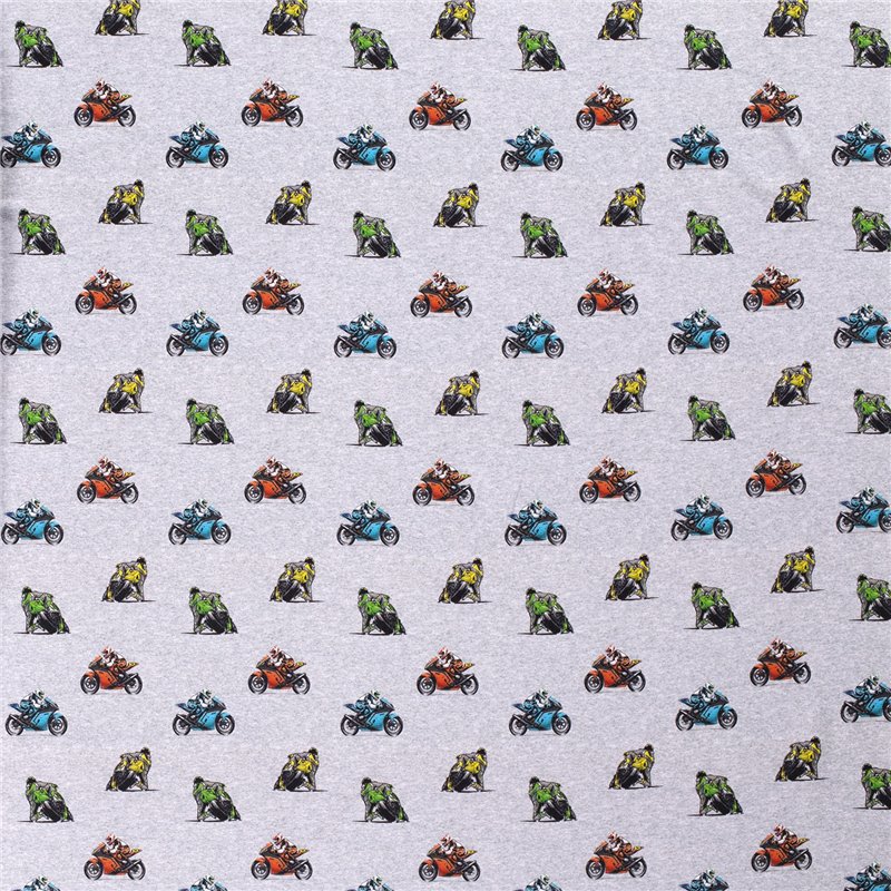DRESÓWKA PĘTELKA CYFRA MOTOCYKLE LIGHT GREY