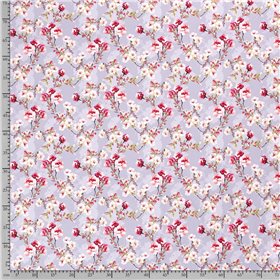 DRESÓWKA PĘTELKA CYFRA FLOWERS LIGHT GREY