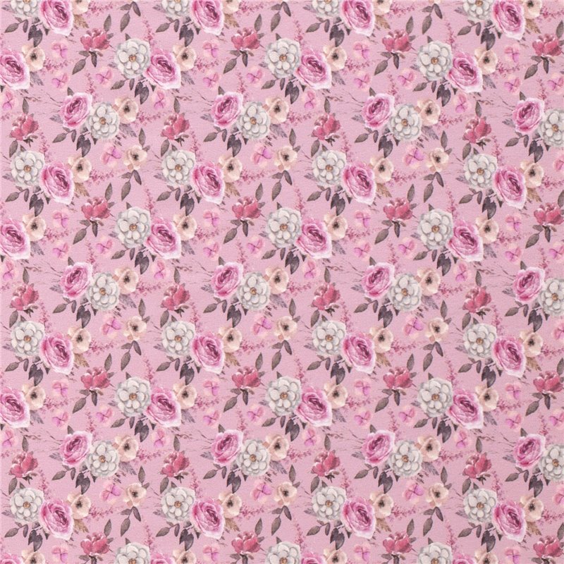 DRESÓWKA PĘTELKA CYFRA KWIATY PINK