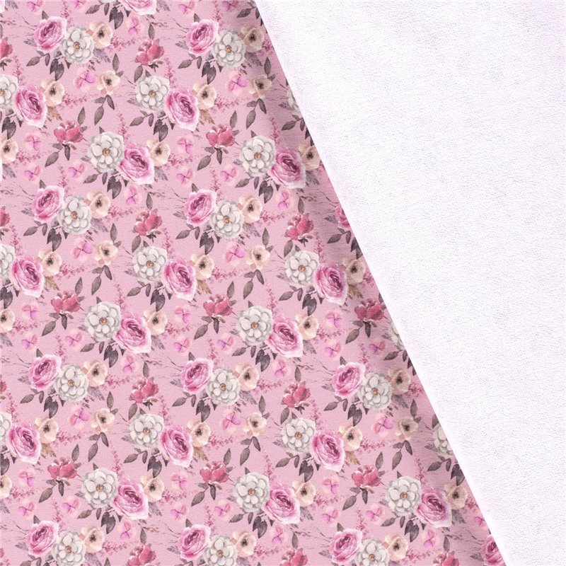 DRESÓWKA PĘTELKA CYFRA KWIATY PINK