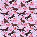 DRESÓWKA PĘTELKA CYFRA KONIE PINK