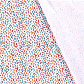 JERSEY BAWEŁNIANY CYFRA KROPKI WHITE
