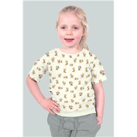 JERSEY BAWEŁNIANY CYFRA PIES OFF WHITE