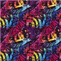 DRESÓWKA PĘTELKA CYFRA GRAFFITI FUCHSIA