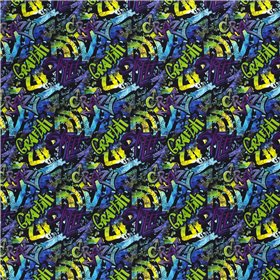 DRESÓWKA PĘTELKA CYFRA GRAFFITI LIME GREEN