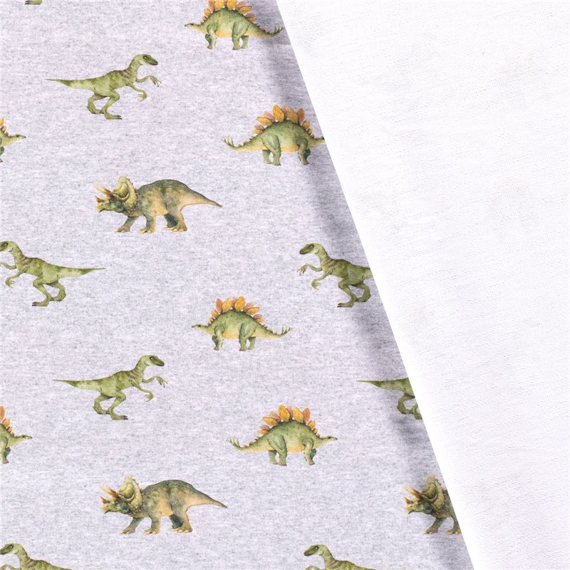 DRESÓWKA PĘTELKA CYFRA DINO LIGHT GREY