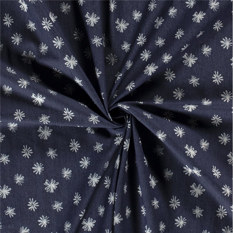 DENIM PRINT FLOWERS