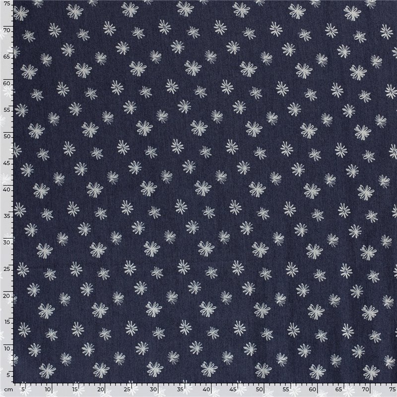 DENIM PRINT FLOWERS