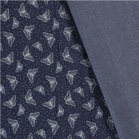 DENIM PRINT BUTTERFLY
