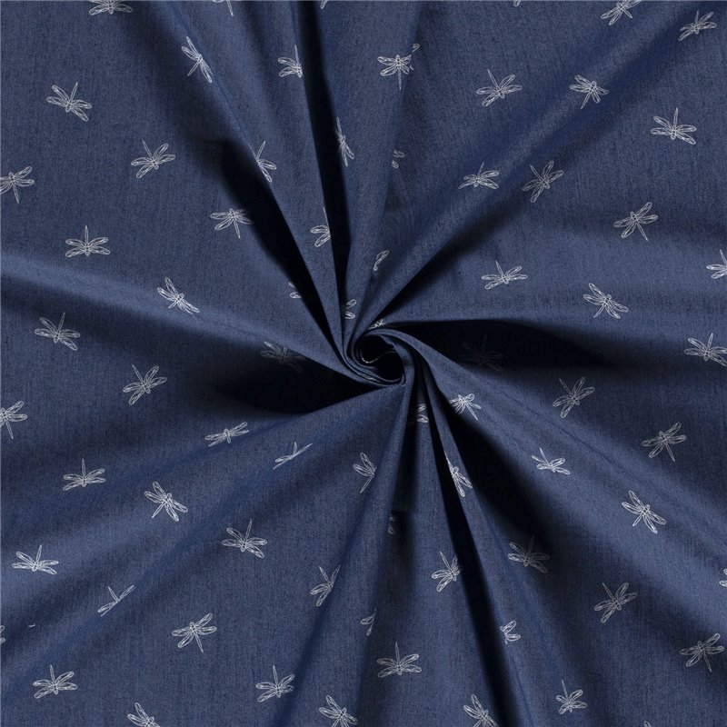 DENIM PRINT DRAGONFLY
