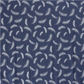DENIM PRINT FEATHERS