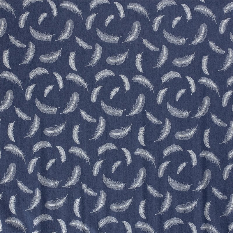 DENIM PRINT FEATHERS