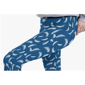 DENIM PRINT FEATHERS