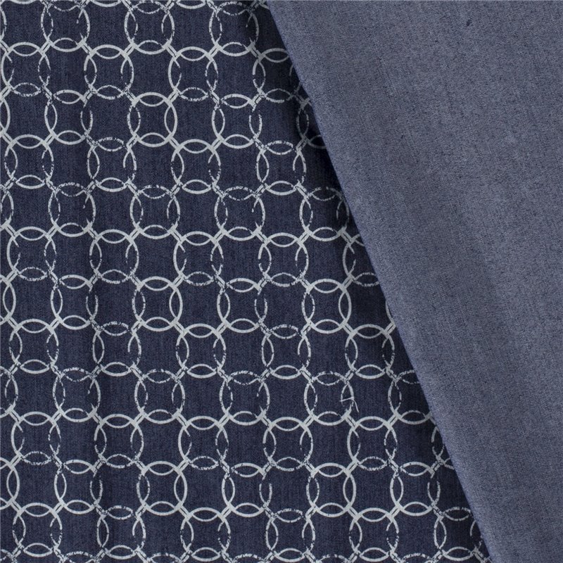 DENIM PRINT CIRCLES