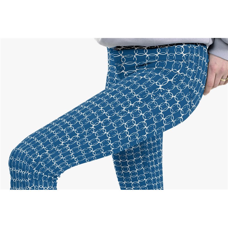 DENIM PRINT CIRCLES