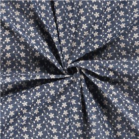 DENIM EMBROIDERY FLOWERS