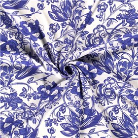 VISCOSE POPLIN PRINT FLOWERS