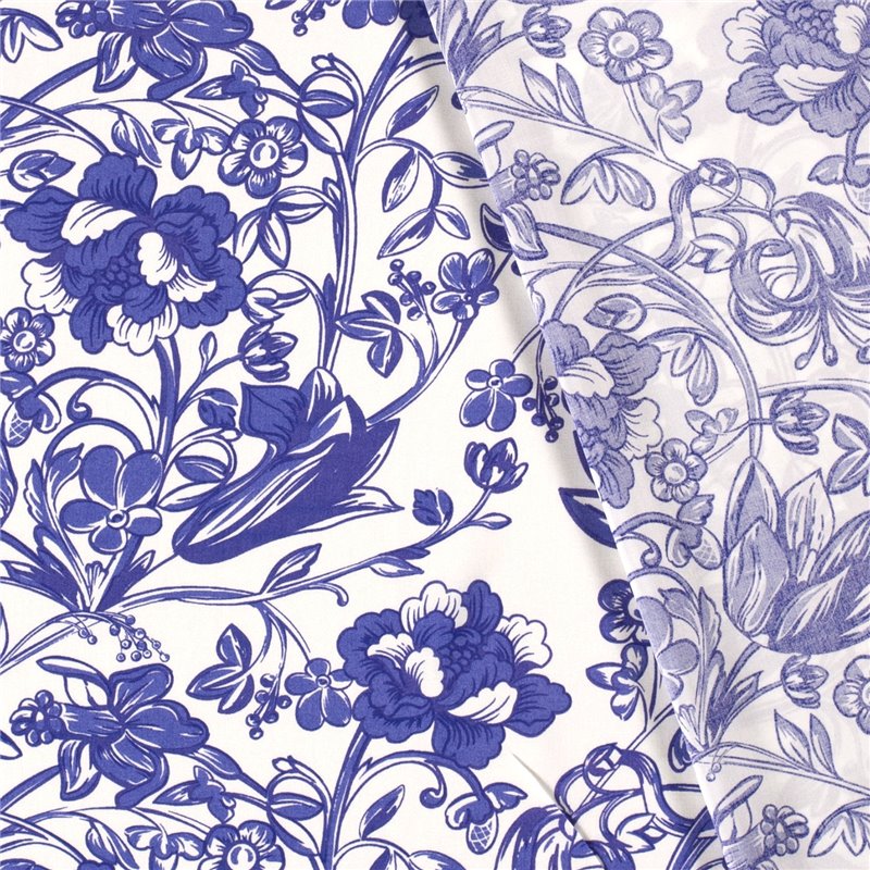 VISCOSE POPLIN PRINT FLOWERS