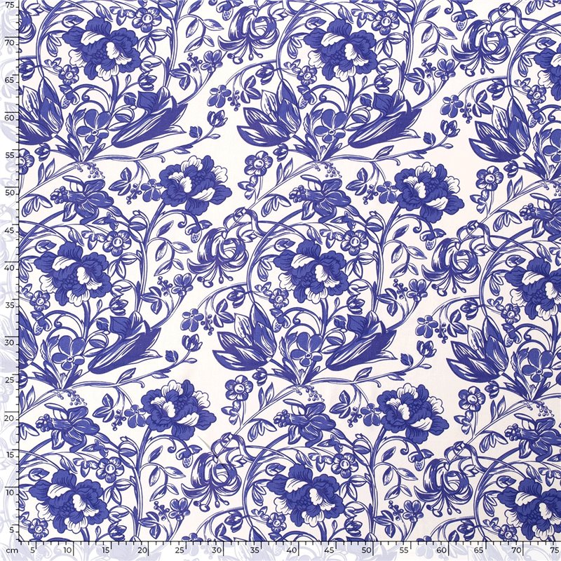 VISCOSE POPLIN PRINT FLOWERS
