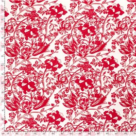 VISCOSE POPLIN PRINT FLOWERS