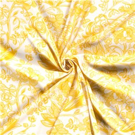 VISCOSE POPLIN PRINT FLOWERS