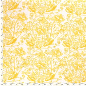 VISCOSE POPLIN PRINT FLOWERS