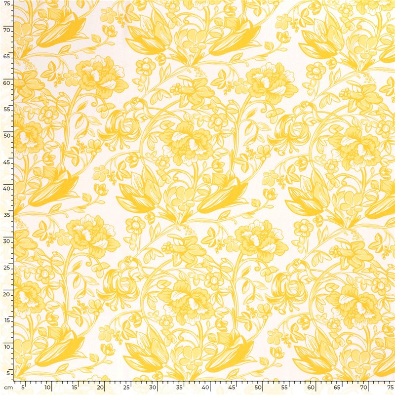 VISCOSE POPLIN PRINT FLOWERS