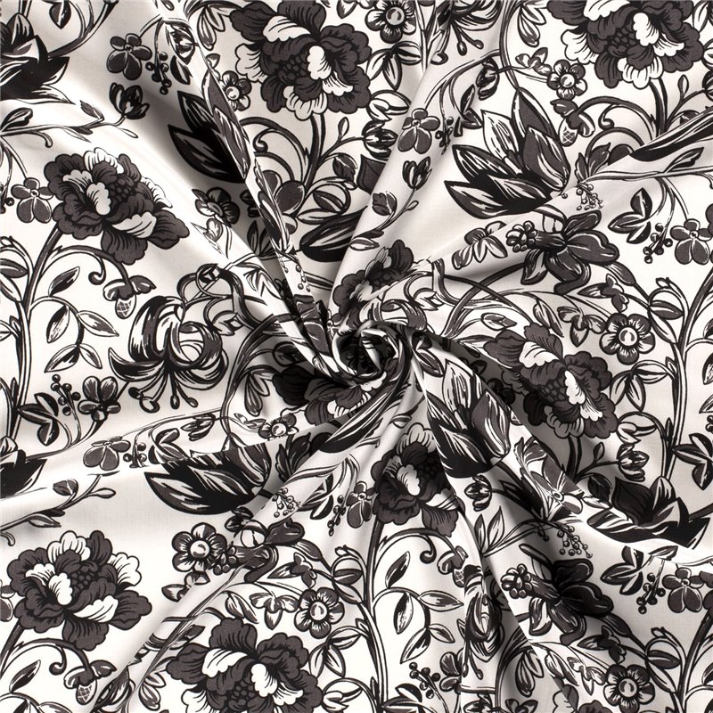 VISCOSE POPLIN PRINT FLOWERS