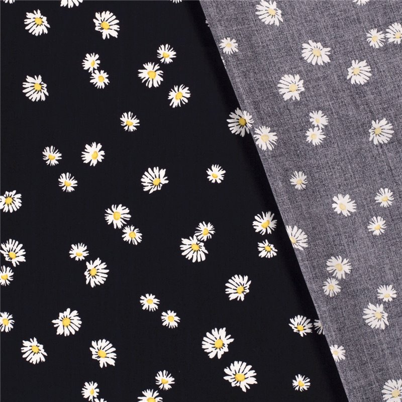 VISCOSE POPLIN PRINT FLOWERS