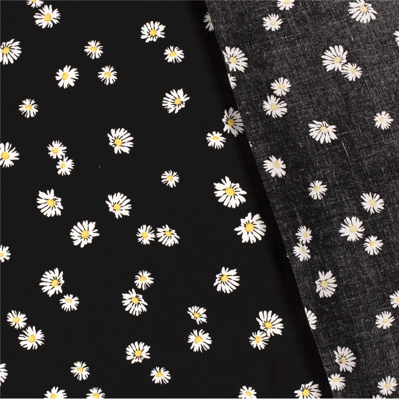 VISCOSE POPLIN PRINT FLOWERS