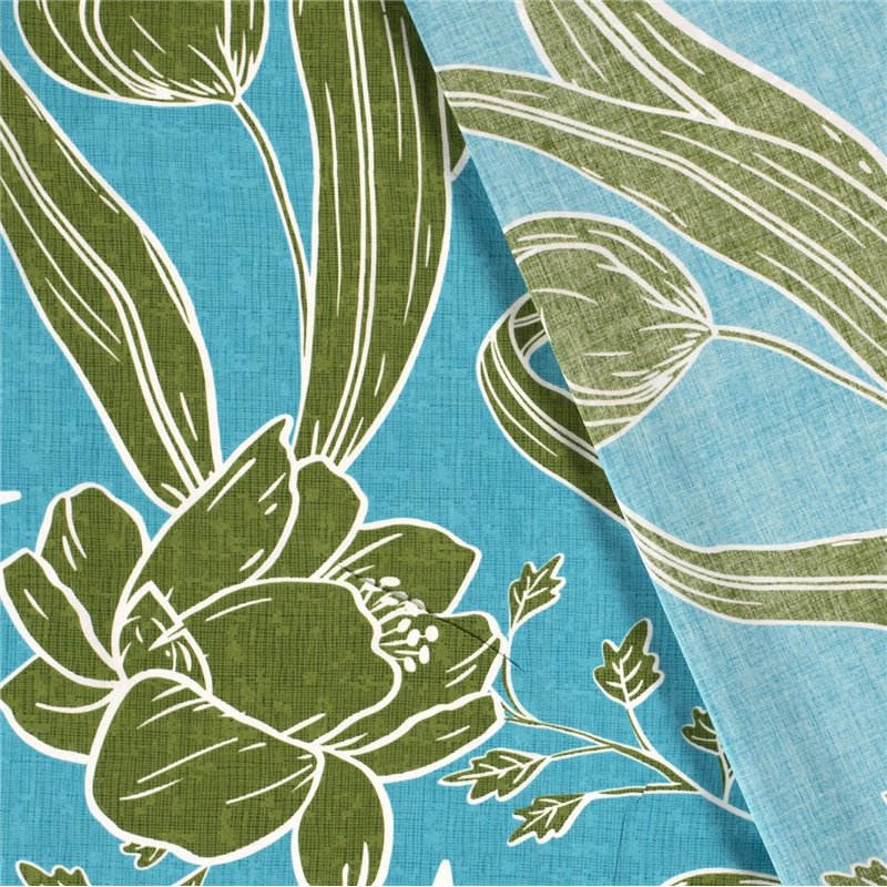 VISCOSE POPLIN PRINT LEAVES