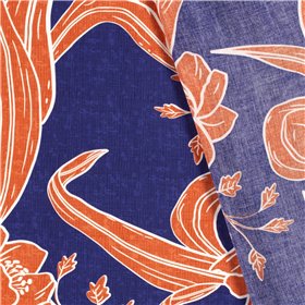 VISCOSE POPLIN PRINT LEAVES