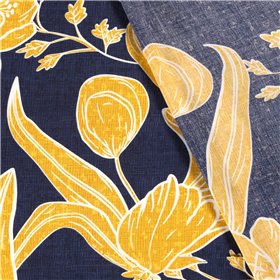VISCOSE POPLIN PRINT LEAVES