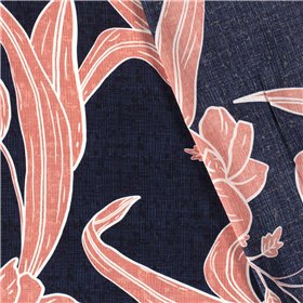 VISCOSE POPLIN PRINT LEAVES