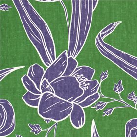 VISCOSE POPLIN PRINT LEAVES