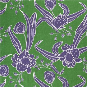 VISCOSE POPLIN PRINT LEAVES