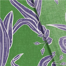 VISCOSE POPLIN PRINT LEAVES