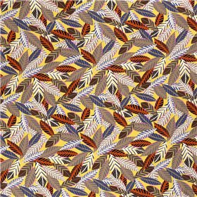 VISCOSE POPLIN PRINT LEAVES