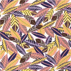 VISCOSE POPLIN PRINT LEAVES