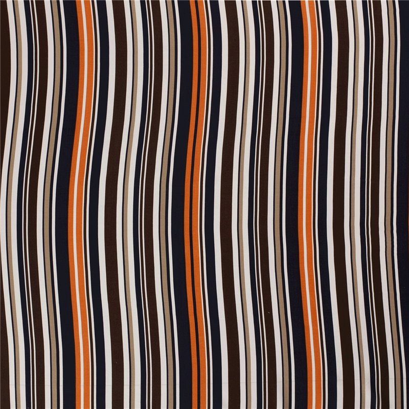 VISCOSE POPLIN PRINT STRIPES