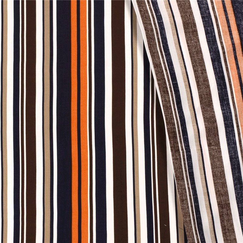 VISCOSE POPLIN PRINT STRIPES