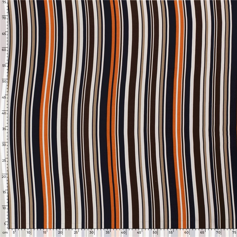 VISCOSE POPLIN PRINT STRIPES