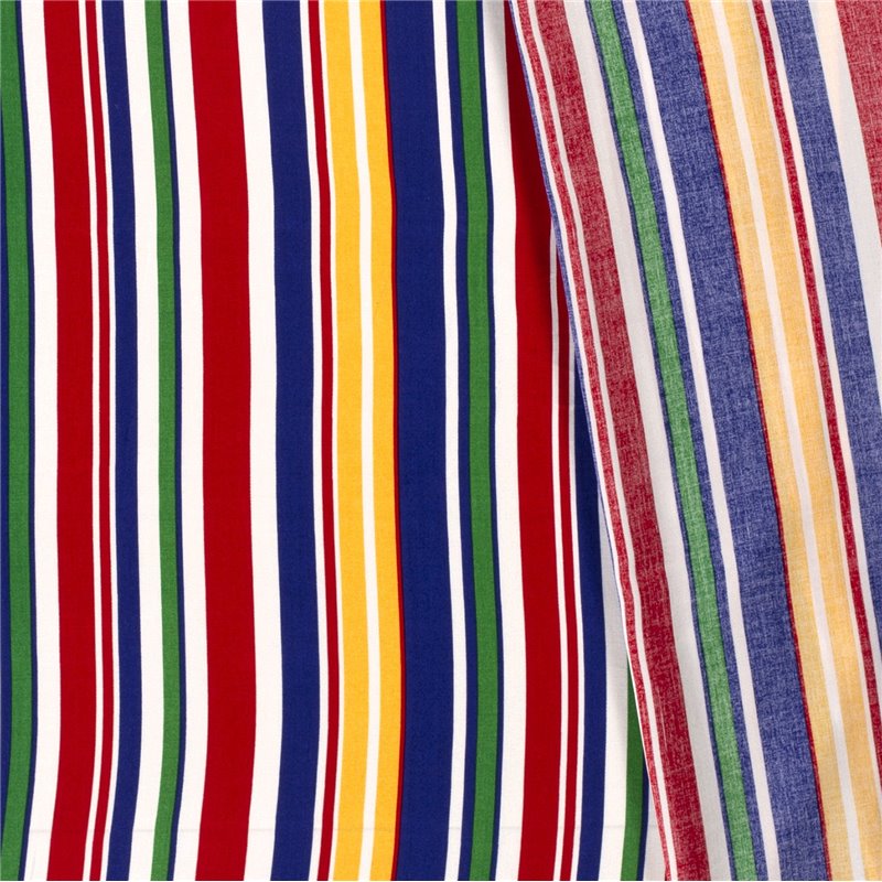 VISCOSE POPLIN PRINT STRIPES