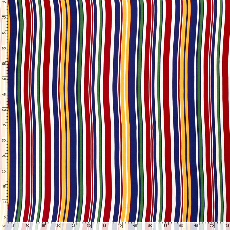 VISCOSE POPLIN PRINT STRIPES