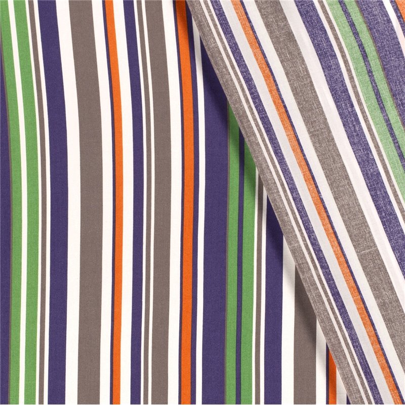VISCOSE POPLIN PRINT STRIPES