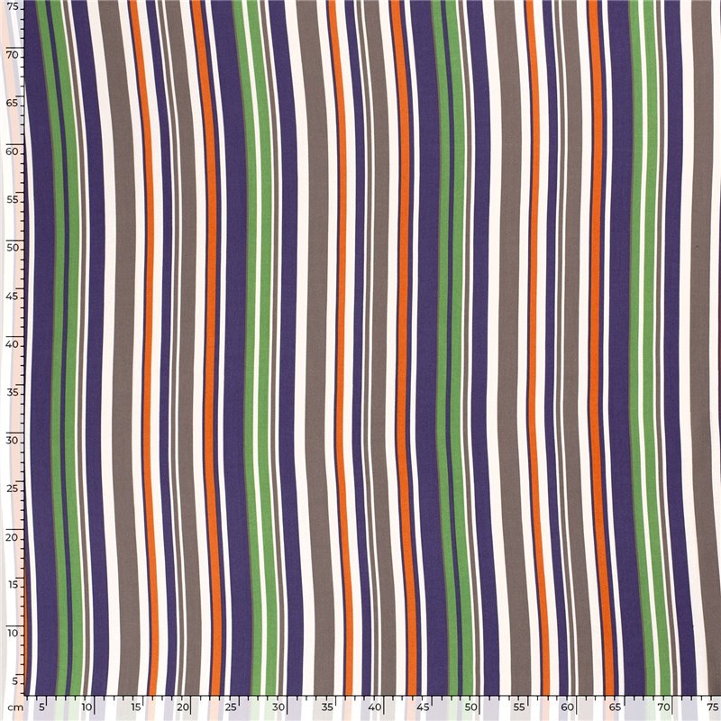 VISCOSE POPLIN PRINT STRIPES